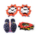 Anti-Slip Ice Traction Grips Cleats Silicone Crampons - Stainless Steel Chain With 8 Teeth